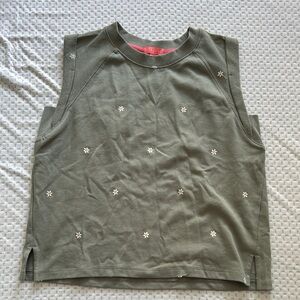 PJ Salvage Olive Green Sleeveless Top